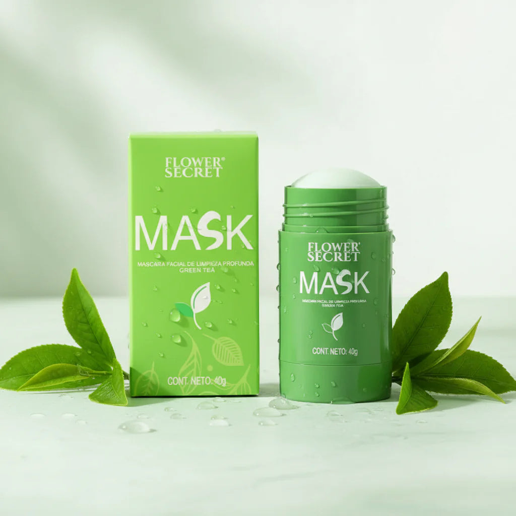 Mascarilla Té Verde en Barra - Limpieza Facial Profunda