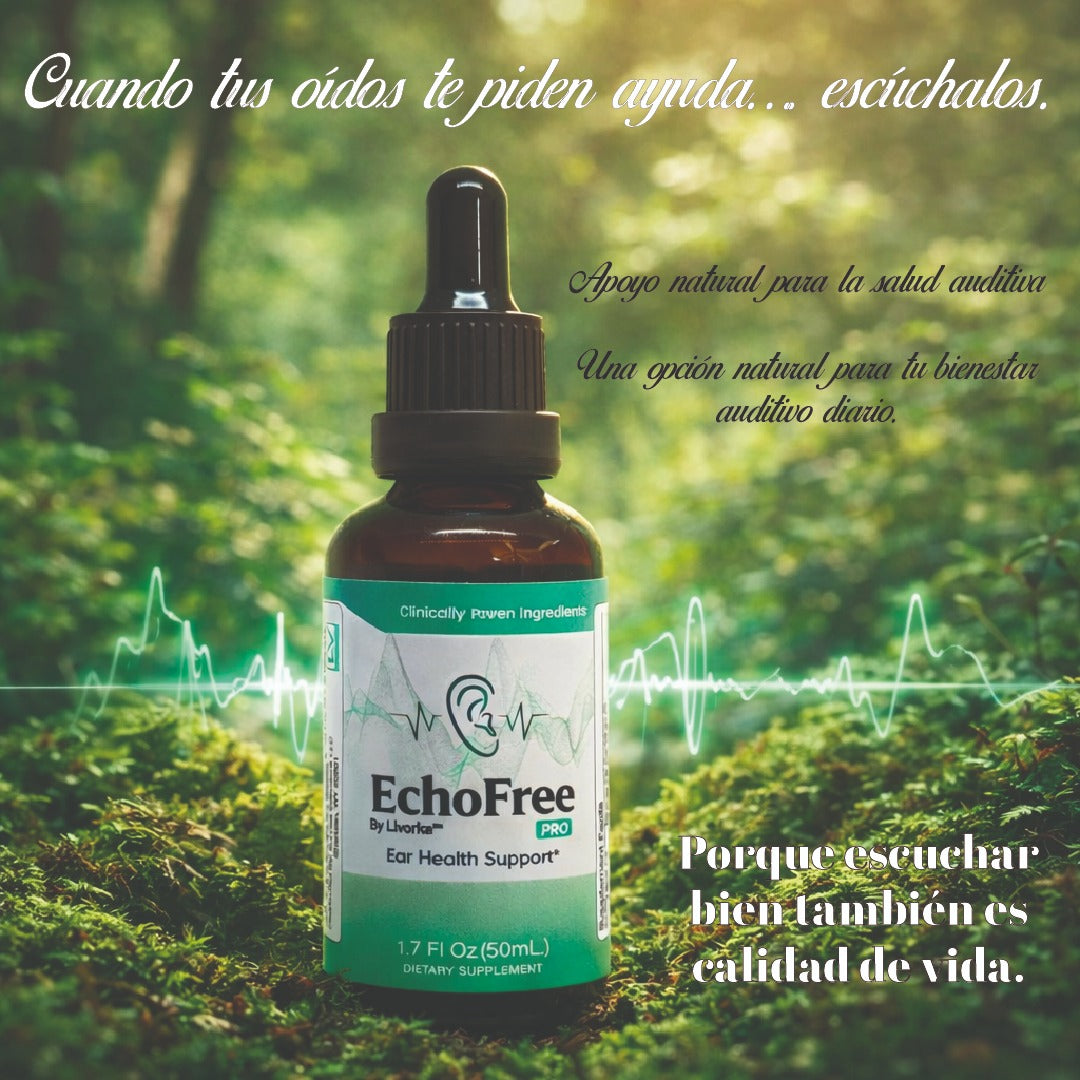 EchoFree Drops — Fórmula natural para tinnitus y bienestar auditivo