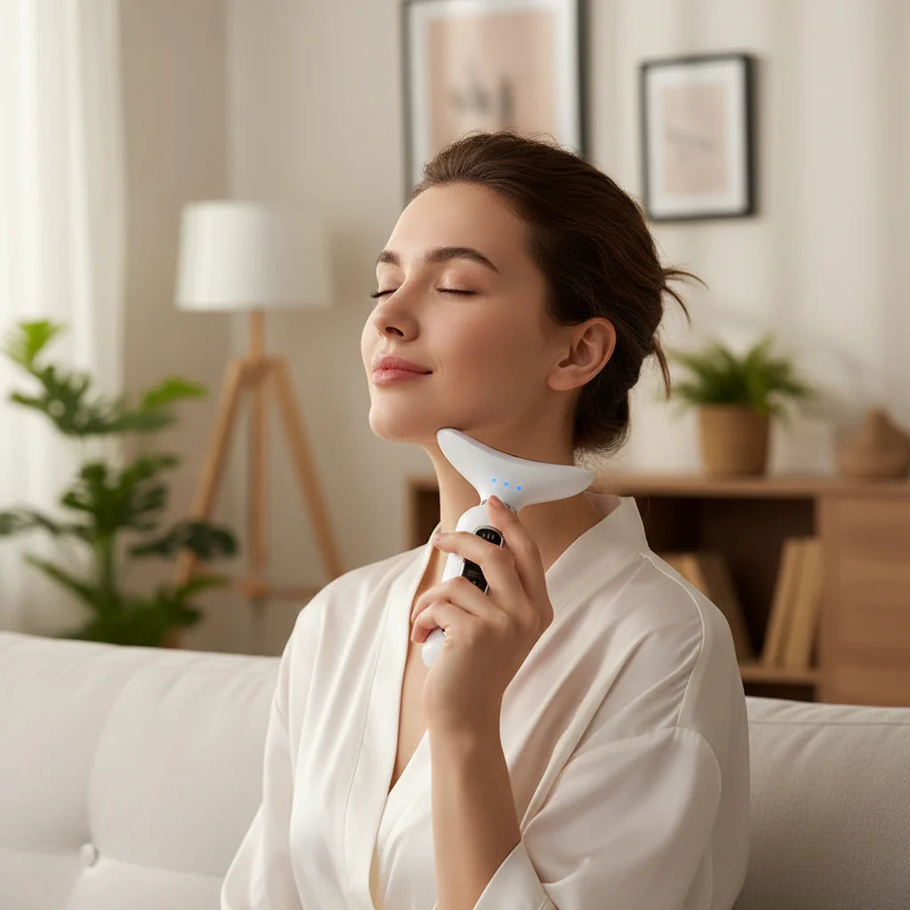 Masajeador Facial Eléctrico Lifting Antiarrugas